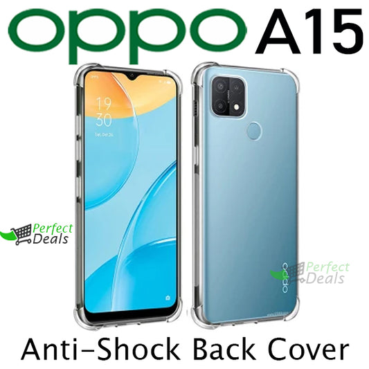 AntiShock Clear Back Cover Soft Silicone TPU Bumper case for OPPO A15