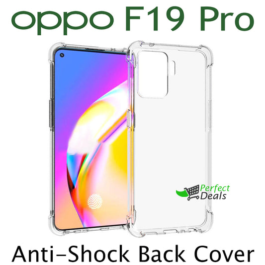 AntiShock Clear Back Cover Soft Silicone TPU Bumper case for OPPO F19 Pro