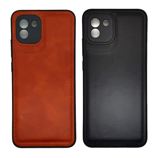 Luxury Leather Case Protection Phone Case Back Cover for Samsung A03
