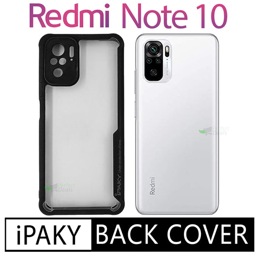iPaky Shock Proof Back Cover for Redmi Note 10