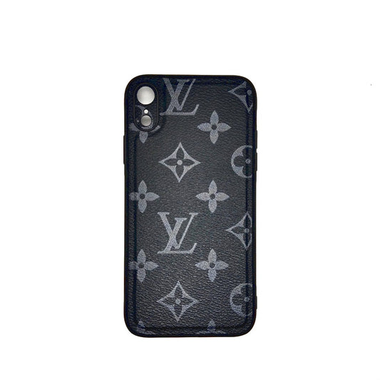 LV Case High Quality Perfect Cover Full Lens Protective Rubber TPU Case For apple iPhone XR Black