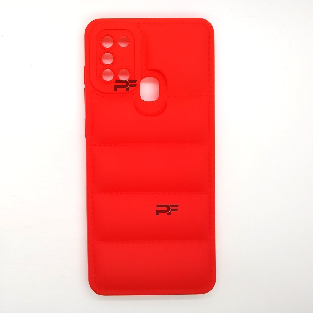 Puffer Case Jacket Cushion Back Cover for Samsung A21S