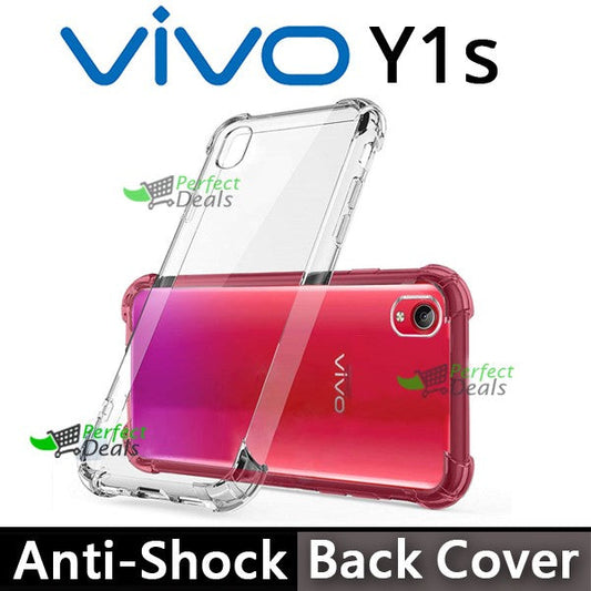 AntiShock Clear Back Cover Soft Silicone TPU Bumper case for Vivo Y1s