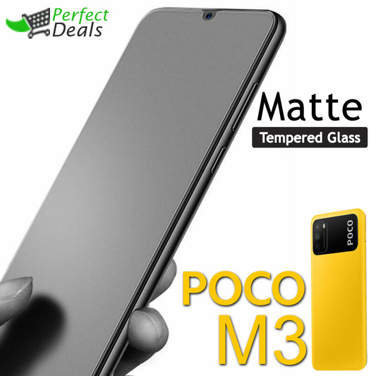 Matte Tempered Glass Screen Protector for Xiaomi Mi Poco M3