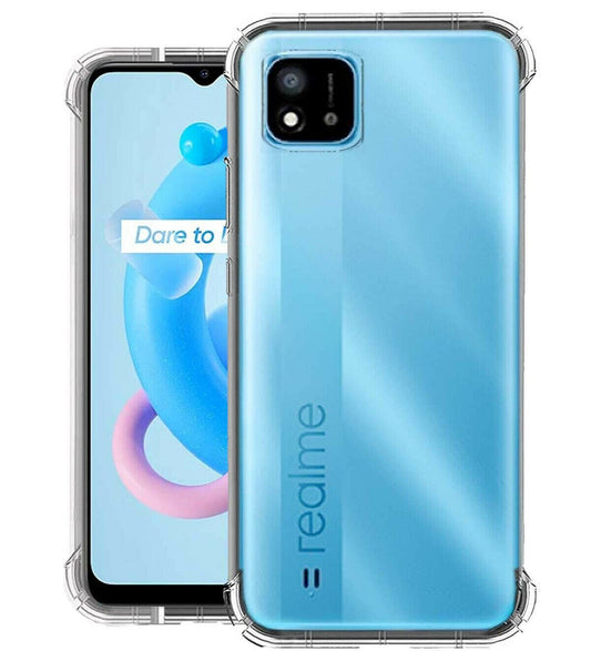 AntiShock Clear Back Cover Soft Silicone TPU Bumper case for Realme C20