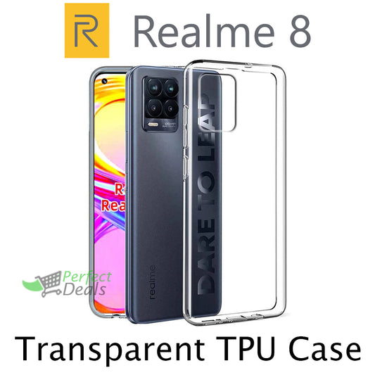 Transparent Clear Slim Case for New Realme 8