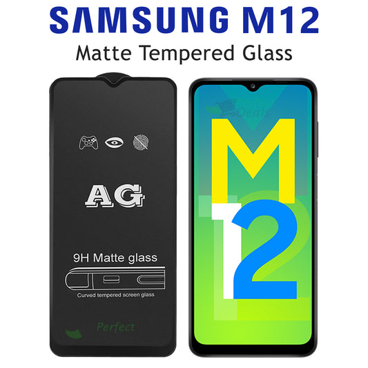 Matte Tempered Glass Screen Protector for Samsung Galaxy M12