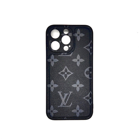 LV Case High Quality Perfect Cover Full Lens Protective Rubber TPU Case For apple iPhone 13 Pro Black