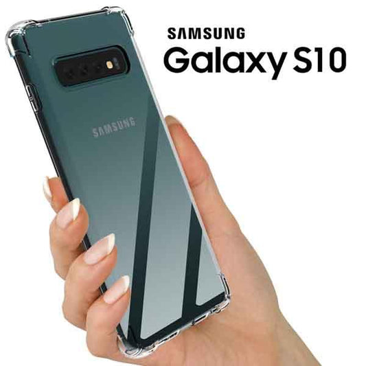 AntiShock Clear Back Cover Soft Silicone TPU Bumper case for Samsung S10