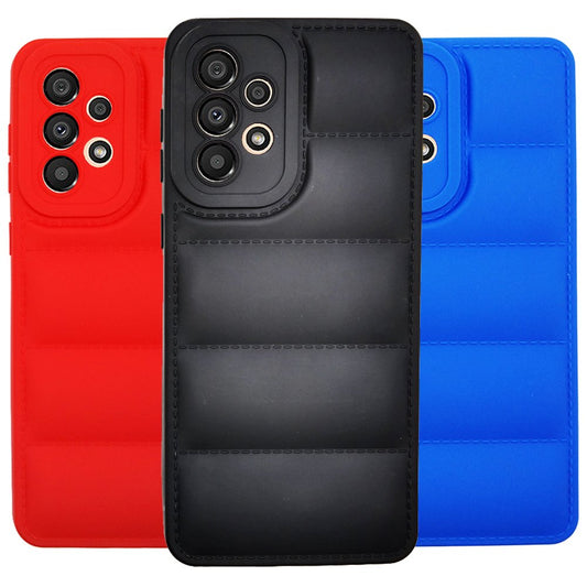 Puffer Case Jacket Cushion Back Cover for Samsung A33 5G