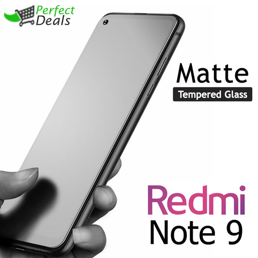 Matte Tempered Glass Screen Protector for Redmi Note 9