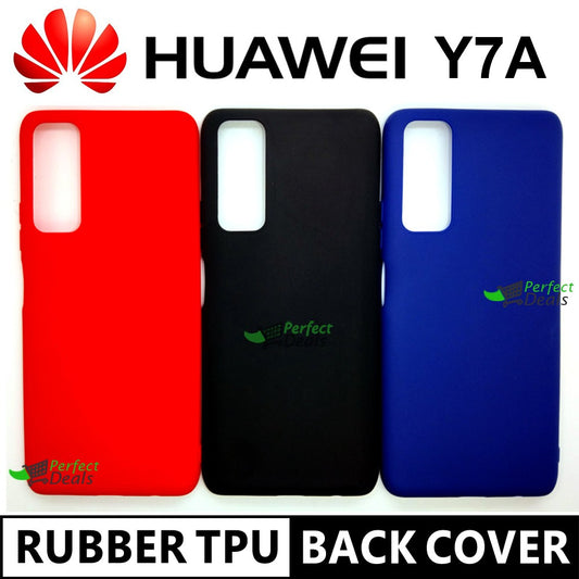 Slim Rubber fit back cover for Huawei Y7A