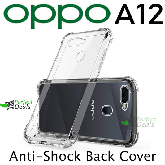 AntiShock Clear Back Cover Soft Silicone TPU Bumper case for OPPO A12