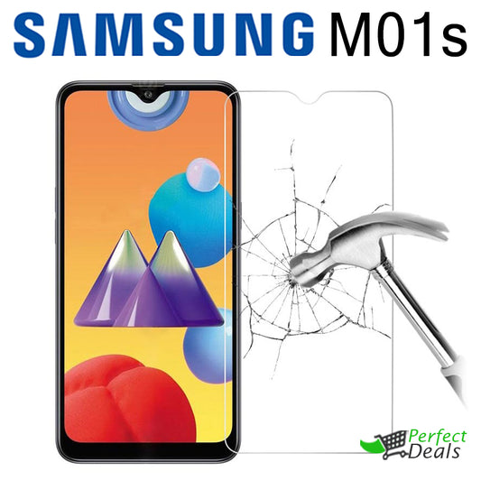 9H Clear Screen Protector Tempered Glass for Samsung Galaxy M01s