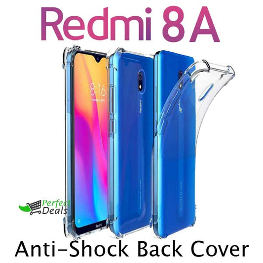 AntiShock Clear Back Cover Soft Silicone TPU Bumper case for Redmi 8A