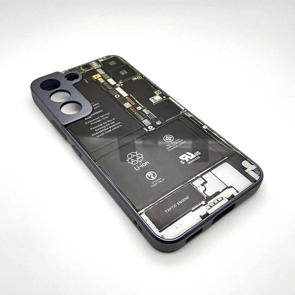 Circuit Board High Quality Hard Cover Full Camera Lens Protective Case for Samsung S22