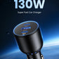 UGREEN 130W 3-Port (2 X USB-C / 1 X USB) Fast Car Charger – Model EC705 – Compact In-Car Fast Charging Power Adapter for Smartphones, Tablets and USB Devices