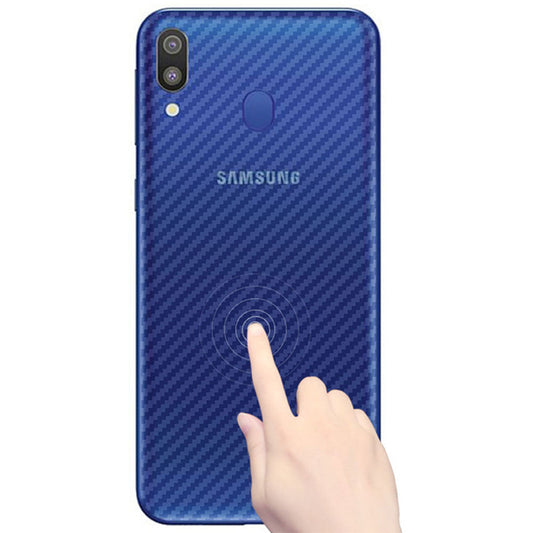 Samsung M20 carbon Back Clear Skin Sticker