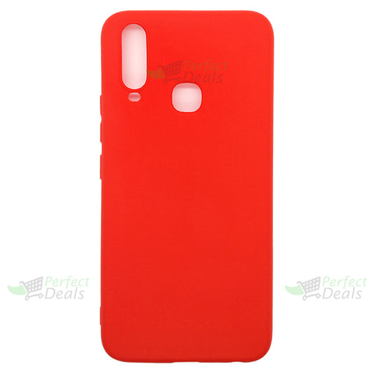 Vivo Y12 Silicone back Cover Slim Magic TPU Case Red