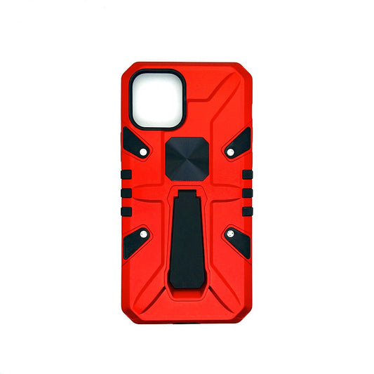 iPhone 12 Pro Shockproof Armour Magnet Car holder Military Grade Case Red