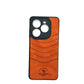 TECNO POP 8 POLO clothe texture case velvet Back Cover Orange