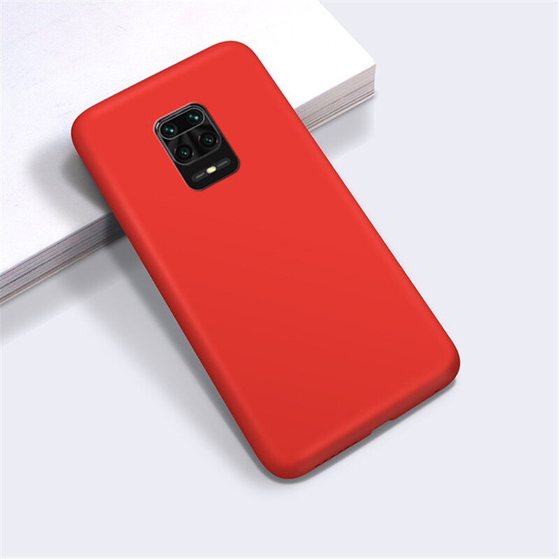 Redmi Note 9 Pro Silicone back Cover Slim Magic TPU Case Red