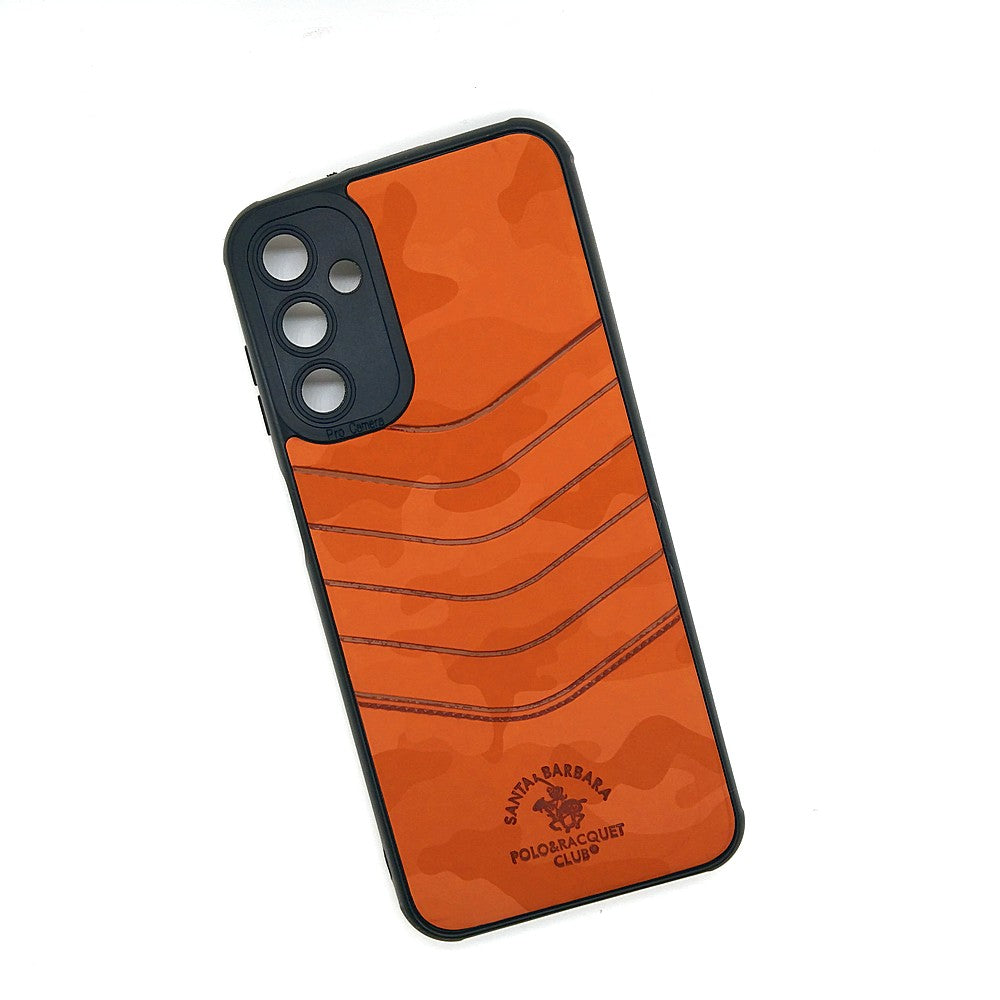 Samsung M14 POLO clothe texture case velvet Back Cover Orange