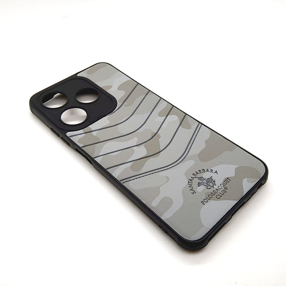 TECNO Spark 10C POLO clothe texture case velvet Back Cover Grey