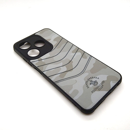 TECNO Spark 10C POLO clothe texture case velvet Back Cover Grey