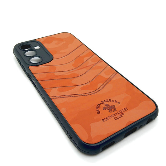 Samsung A24 4G POLO clothe texture case velvet Back Cover Orange