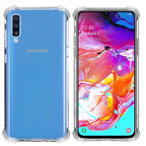 AntiShock Clear Back Cover Soft Silicone TPU Bumper case for Samsung A70