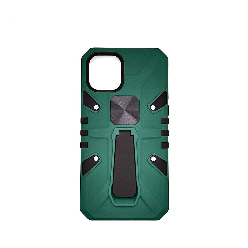 iPhone 11 Pro Shockproof Armour Magnet Car holder Military Grade Case Green