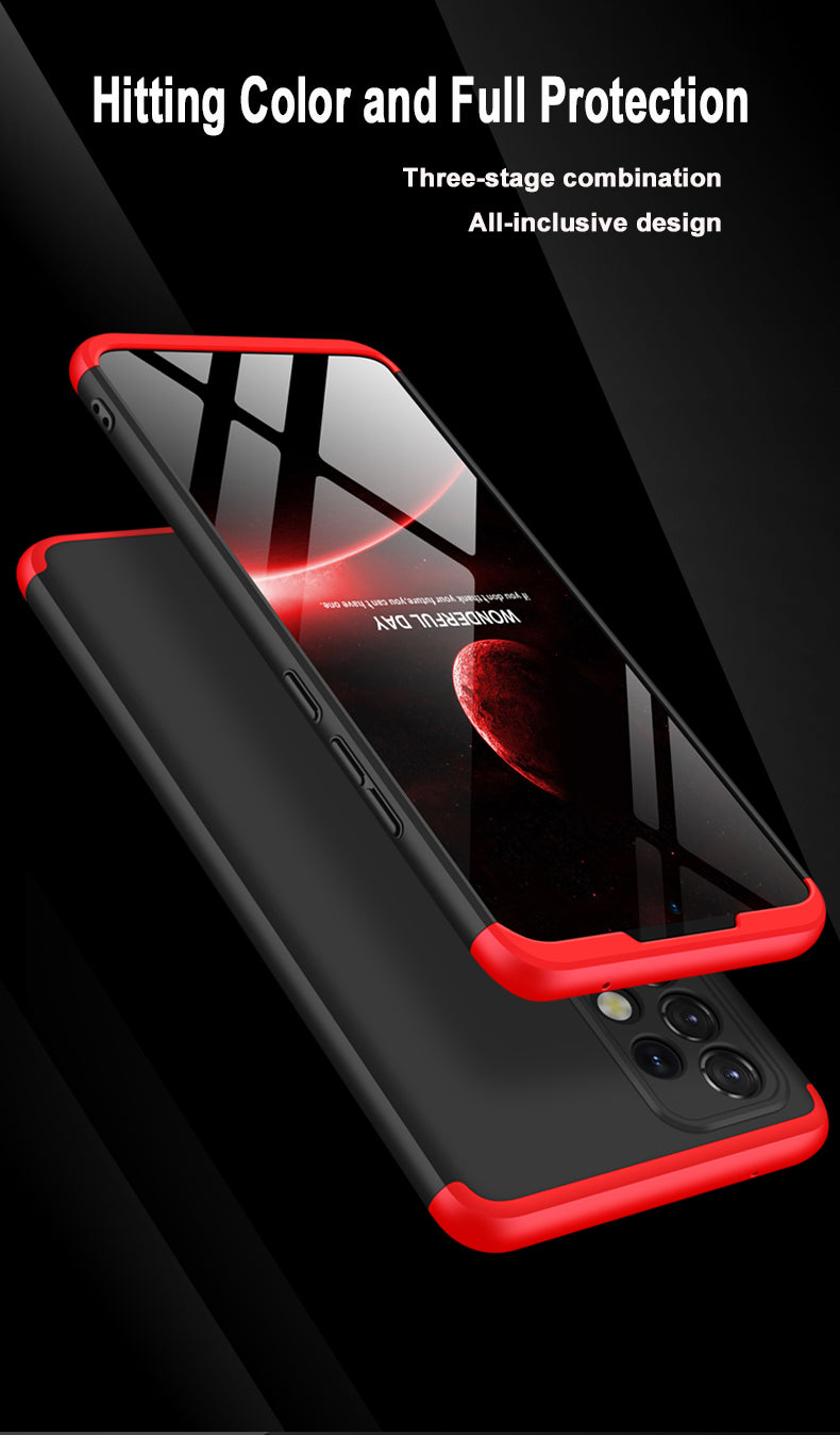 LEEKA Samsung A52 Full 3in1 Cover 360º Shockproof Armour Hard Matte PC Case