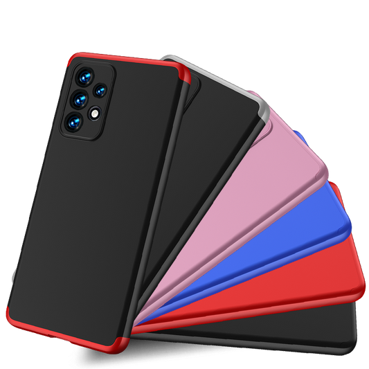LEEKA Samsung A33 5G Full 3in1 Cover 360º Shockproof Armour Hard Matte PC Case