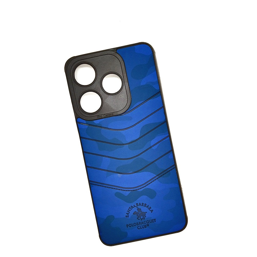 TECNO Spark 10C POLO clothe texture case velvet Back Cover Blue