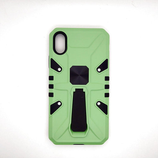 iPhone XR Shockproof Armour Magnet Car holder Military Grade Case Light Green