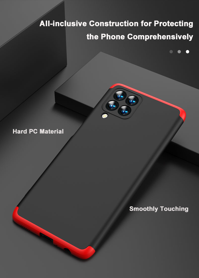 LEEKA Samsung M33 Full 3in1 Cover 360º Shockproof Armour Hard Matte PC Case