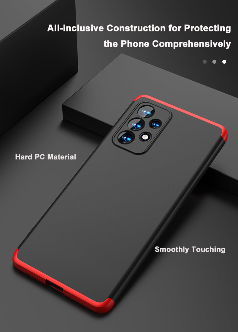 LEEKA Samsung A33 5G Full 3in1 Cover 360º Shockproof Armour Hard Matte PC Case