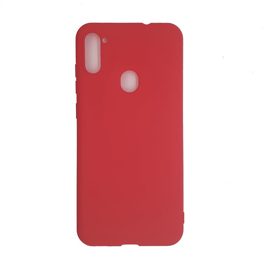 Samsung M11 Silicone back Cover Slim Magic TPU Case Red