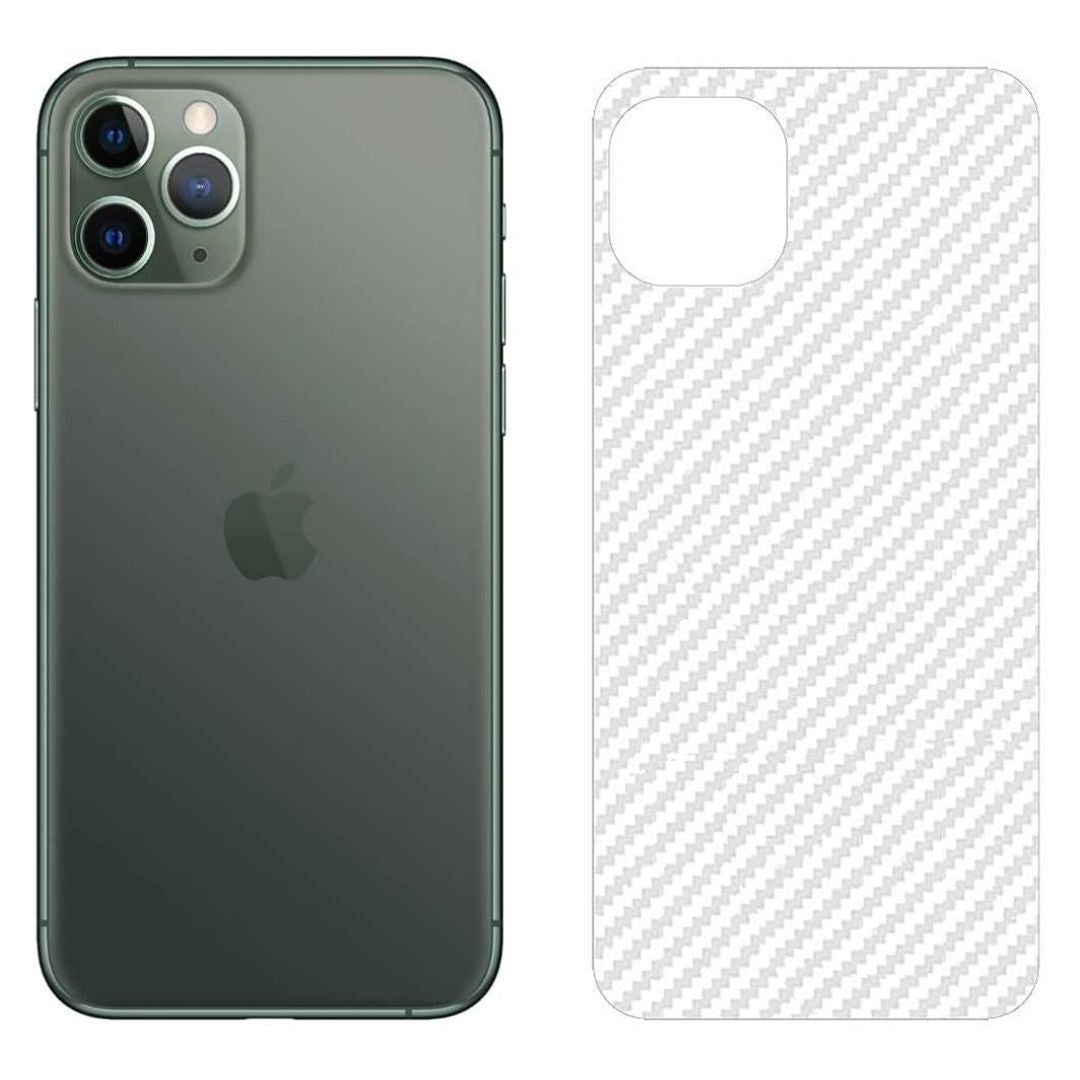 iPhone 11 Pro Max carbon Back Clear Skin Sticker