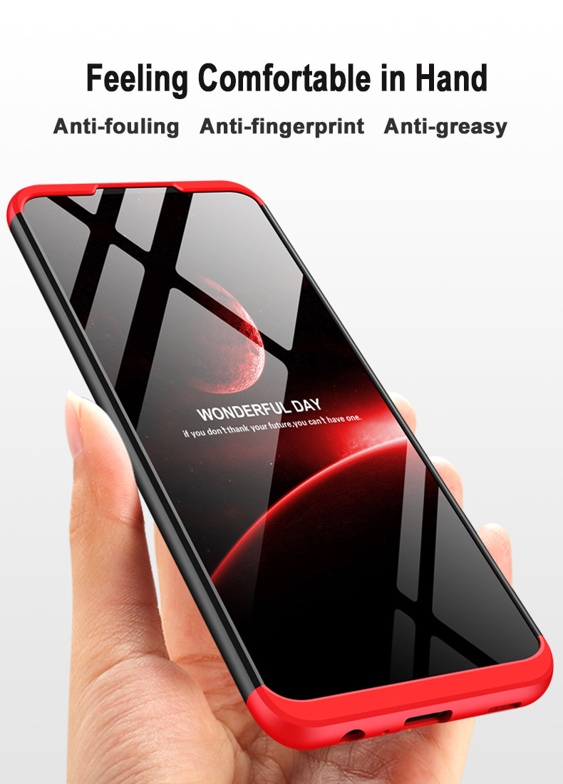 LEEKA Samsung A52 Full 3in1 Cover 360º Shockproof Armour Hard Matte PC Case