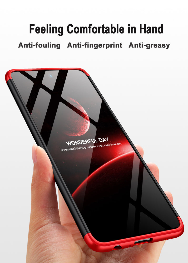LEEKA Samsung M33 Full 3in1 Cover 360º Shockproof Armour Hard Matte PC Case