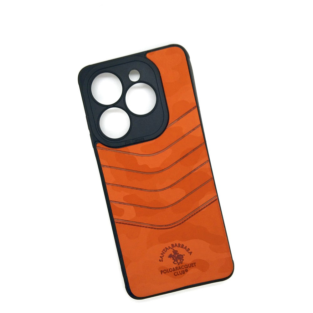 TECNO POP 8 POLO clothe texture case velvet Back Cover Orange