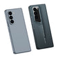 LEEKA Samsung Z Fold 5 case with Super Luxury Sport car fiber Pro case design with free inbuilt Screen Protector
