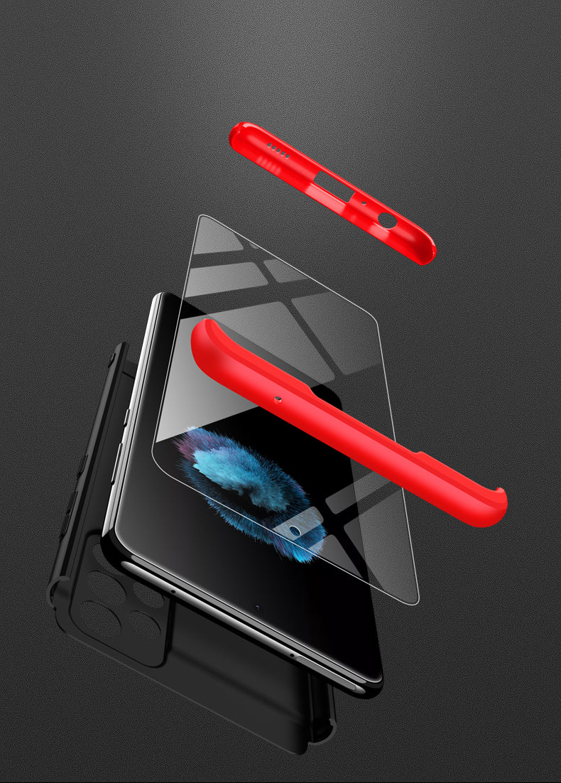 LEEKA Samsung A32 Full 3in1 Cover 360º Shockproof Armour Hard Matte PC Case