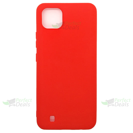 Realme C20 Silicone back Cover Slim Magic TPU Case Red