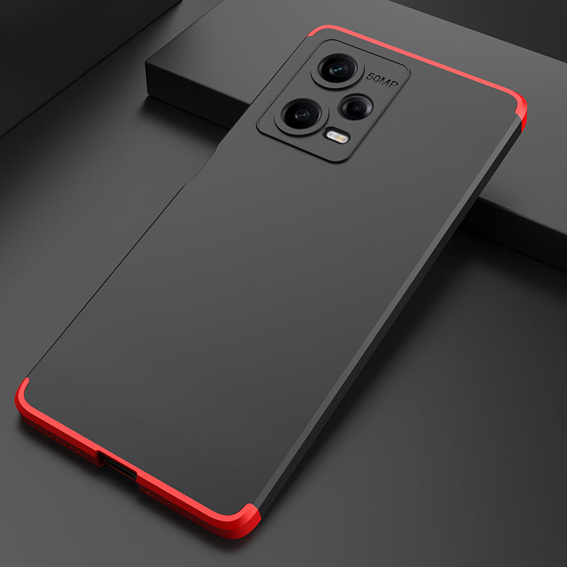 LEEKA Redmi Note 12 Pro Full 3in1 Cover 360º Shockproof Armour Hard Matte PC Case