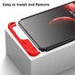 LEEKA Samsung A73 Full 3in1 Cover 360º Shockproof Armour Hard Matte PC Case