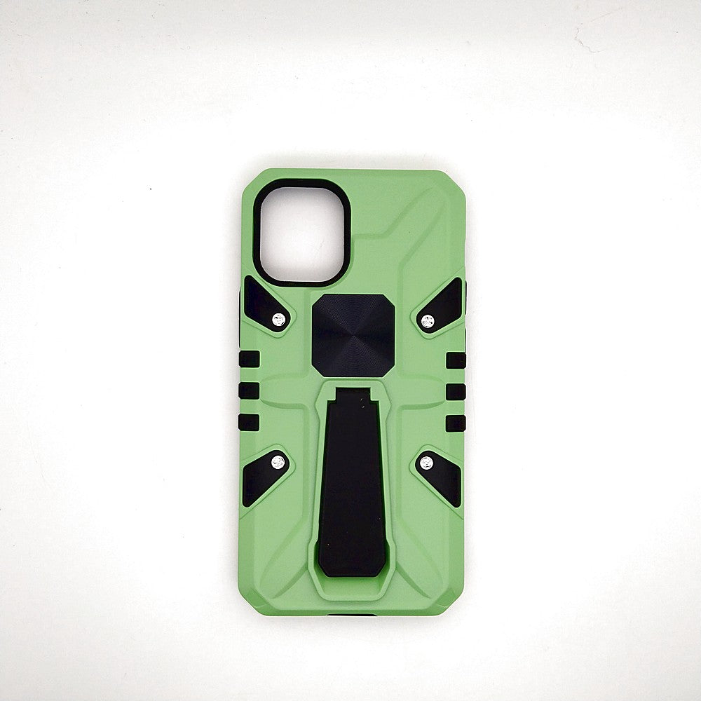 iPhone 12 Mini Shockproof Armour Magnet Car holder Military Grade Case Light Green