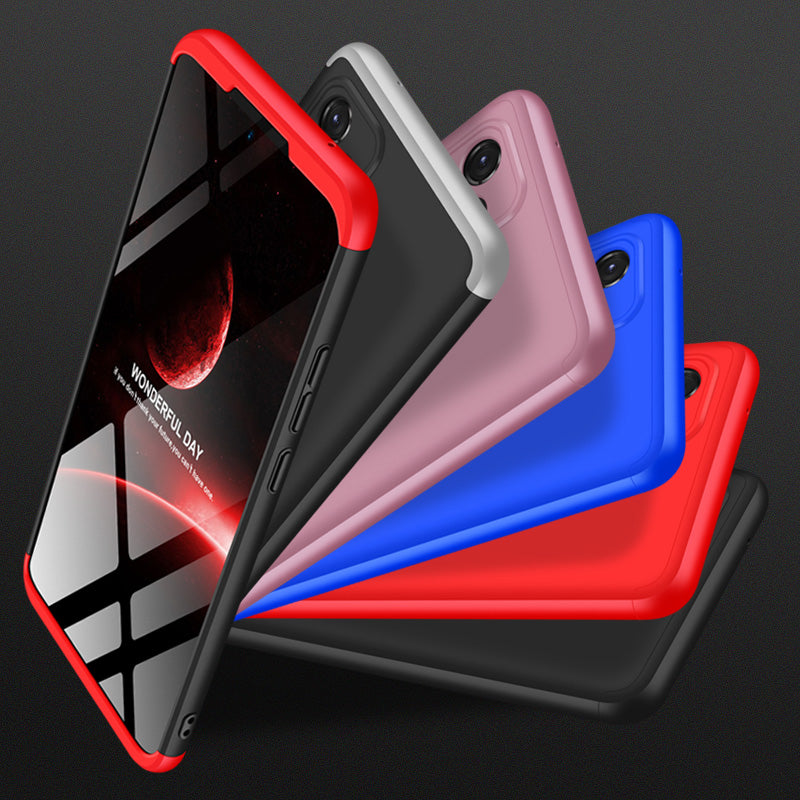 LEEKA Samsung A52 Full 3in1 Cover 360º Shockproof Armour Hard Matte PC Case